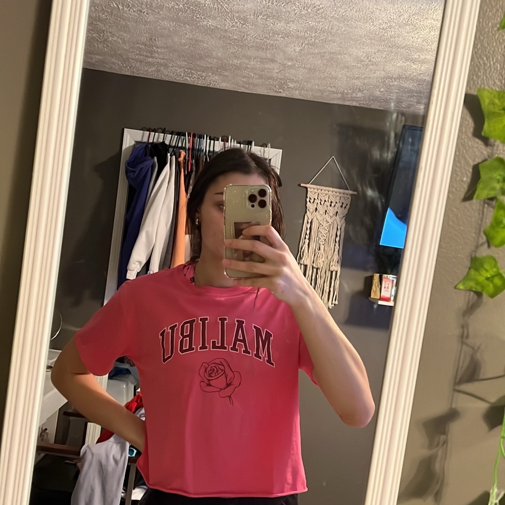 Pink Malibu crop top